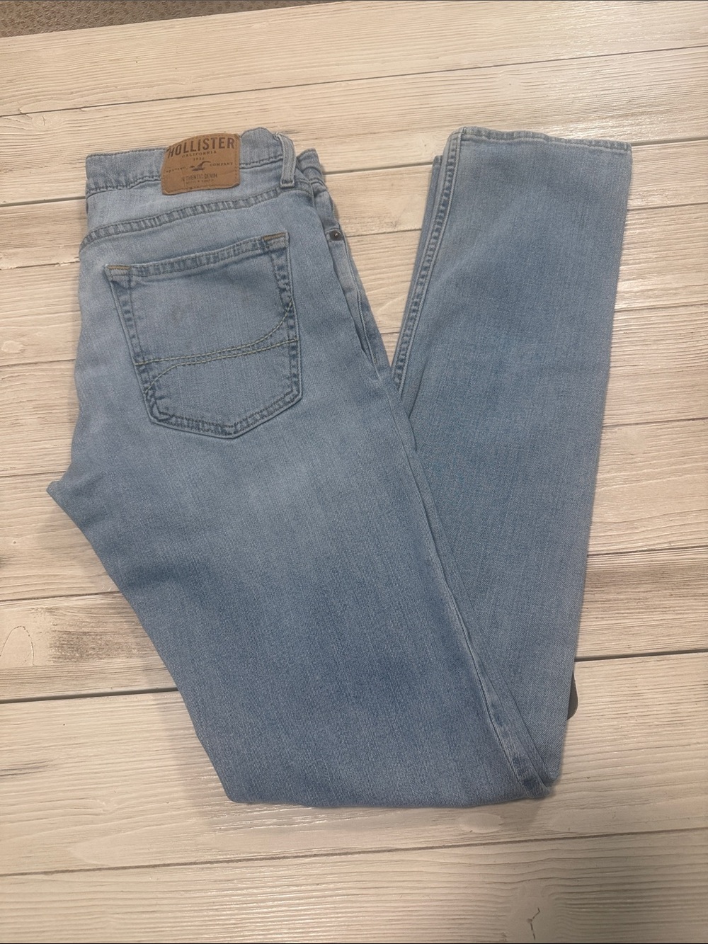 Hollister Men's Light Wash SkinnyJeans 32x34